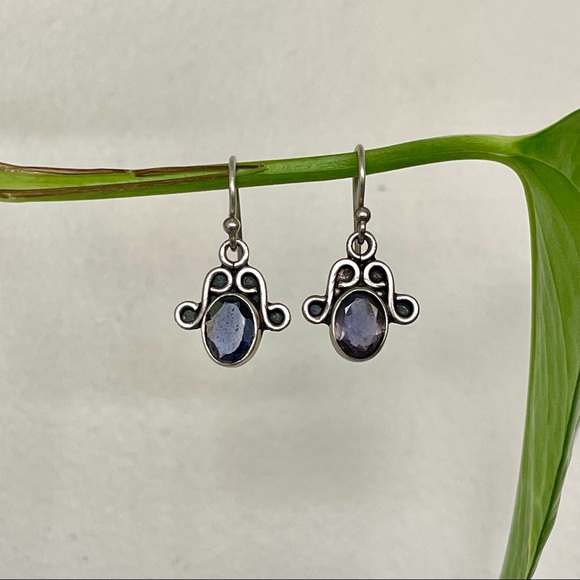 Beautiful quartz dangle sterling earrings. - Picture 5 of 5